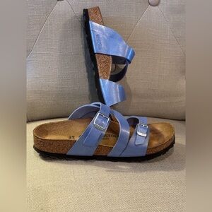 Ladies Birkenstock Mayari Riviera Blue size 37 narrow